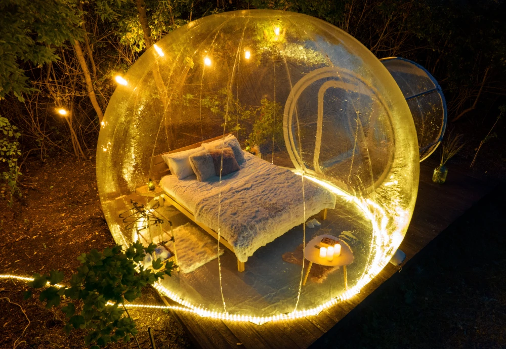 bubble tent dinner party